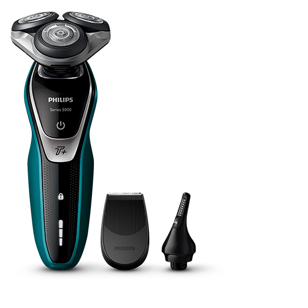 a shaver with accessories